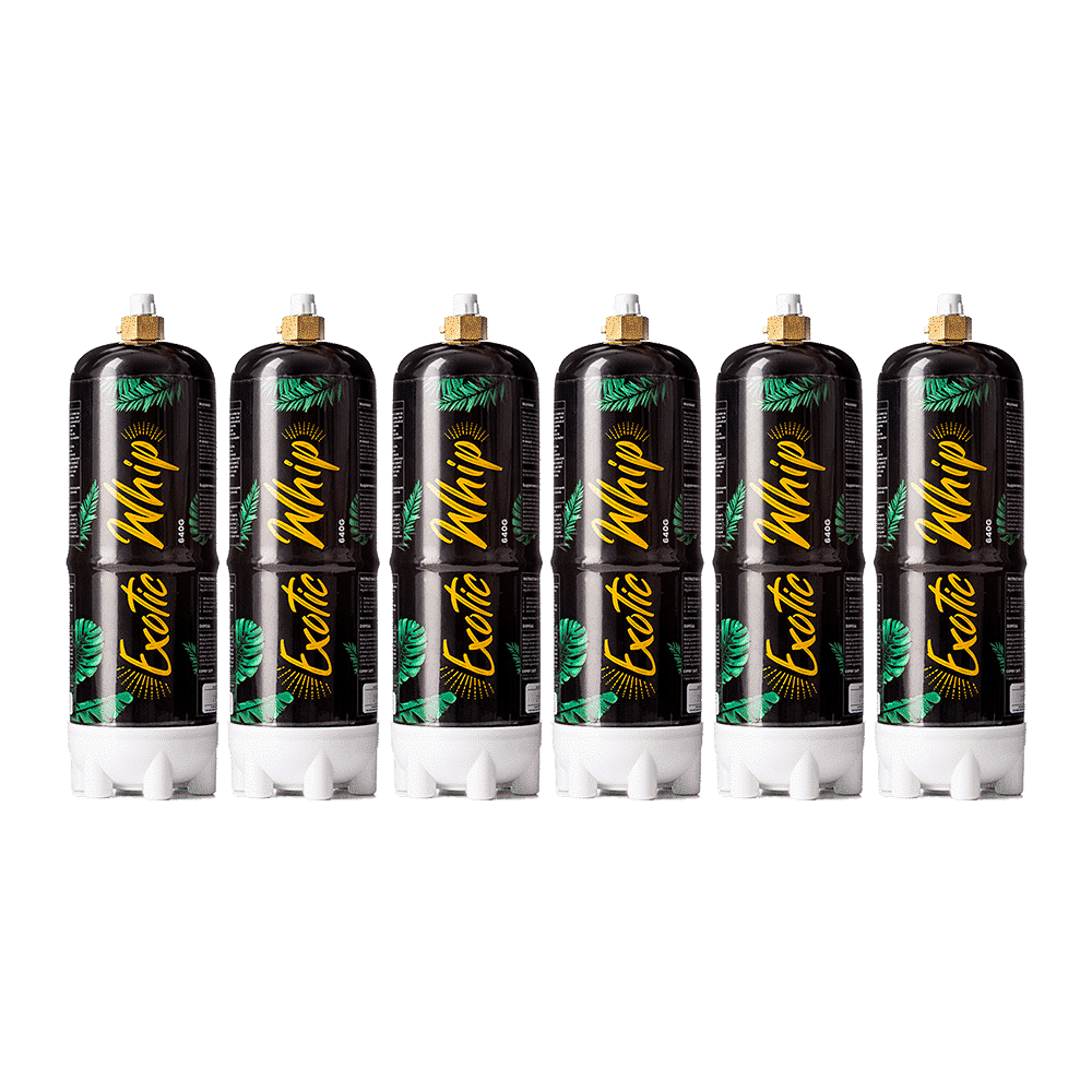 Exotic Whip Premium Disposable N2O Bottle 640g - Natural Flavor - 6x –  Lachgas König