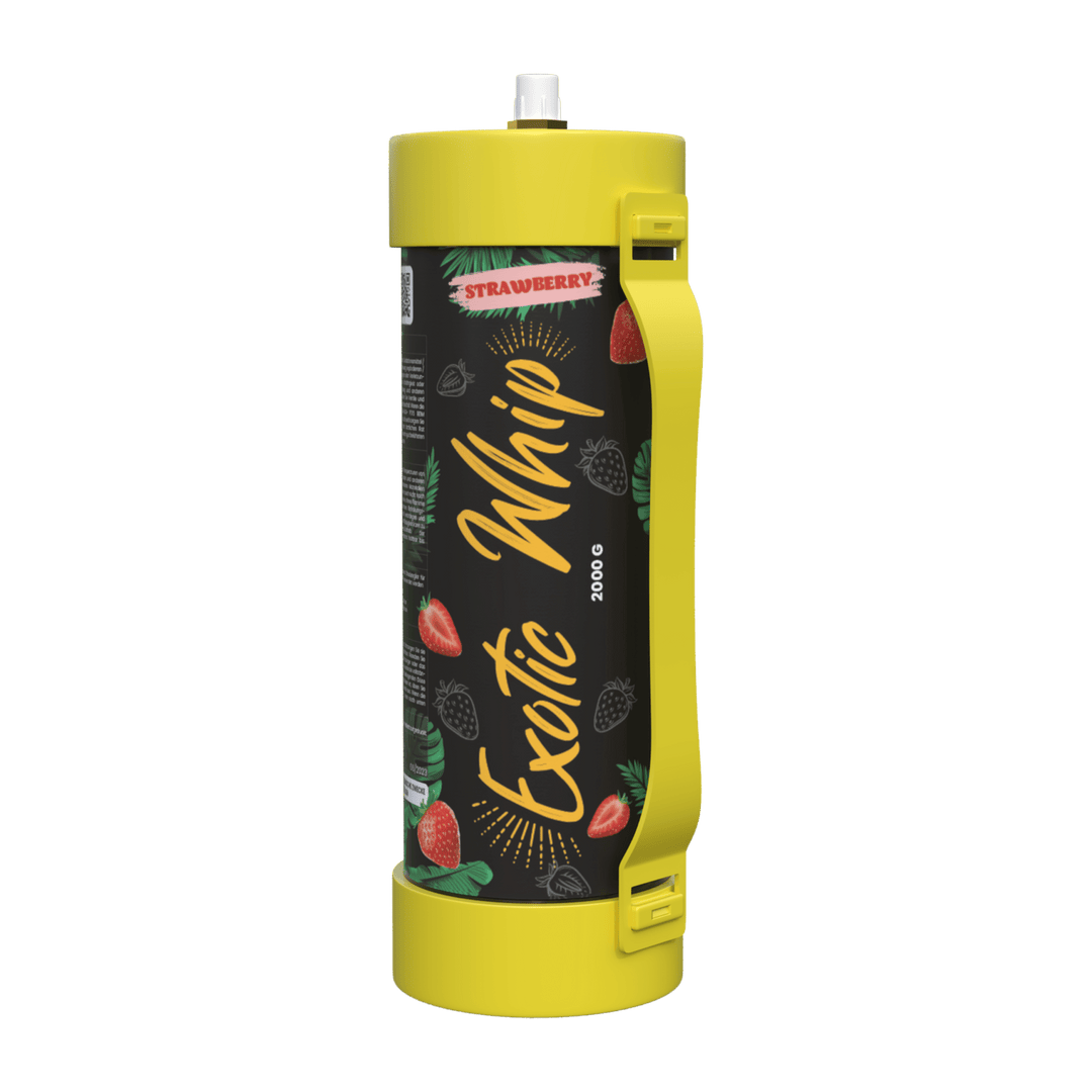 Exotic Whip Premium Disposable N2O Bottle 2 kg - Strawberry Flavor - 1 –  Lachgas König